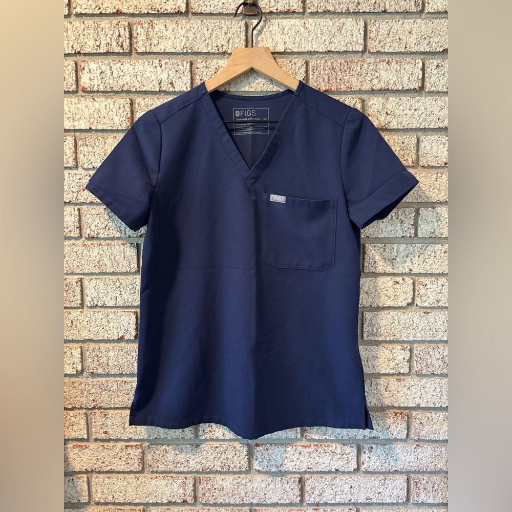 Figs Navy Blue Women's Top